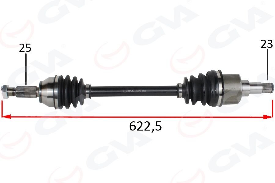 ÖN AKS KOMPLE SOL FORD FIESTA / FUSION 1.4TDCI / 1.6TDCI 02 11-GVA 4437017-8V513B437AAC-2S613B437AD