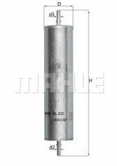 YAKIT FILTRESI LAND ROVER FREELANDER 2.0 TD4 00-MAHLE KL232-WJN000080