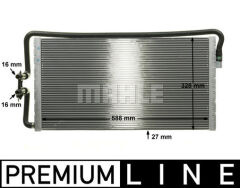 MOTOR SU RADYATORU PREMIUM LINE BMW S63 B44 M5 F10 11 16 F12 F13 F06 12 17-MAHLE CR1044000P-17112284244