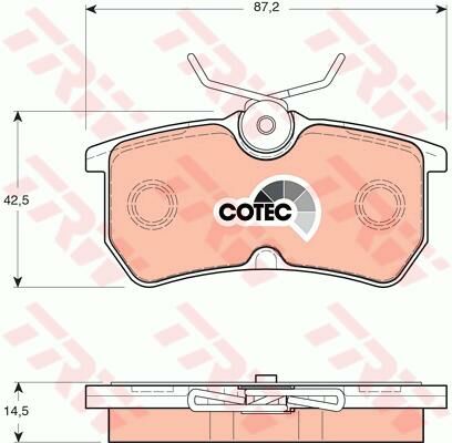 ARKA BALATA FOCUS 98-04 FIESTA 05-TRW-98AB2M008BA-98AX2M008BB