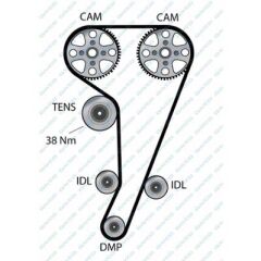 TRİGER KAYIŞI 131SP 254H FORD ESCORT FIESTA MONDEO 1.6-1.8 16V 93-00 CT728-DAYCO 94326-928M-6268-A2D 928M-6268-A2C