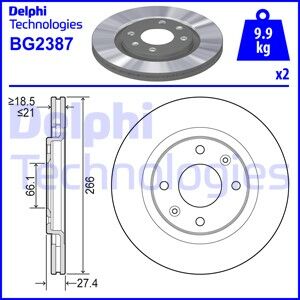 ÖN FREN AYNASI PARTNER-BERLINGO 96 P206 99 P306 94 XSARA 99 XANTIA 93/03 266x20.5x4DLxHAVALI-DELPHI BG2387-4249.F0-4246.B1-4246.R3-95632048