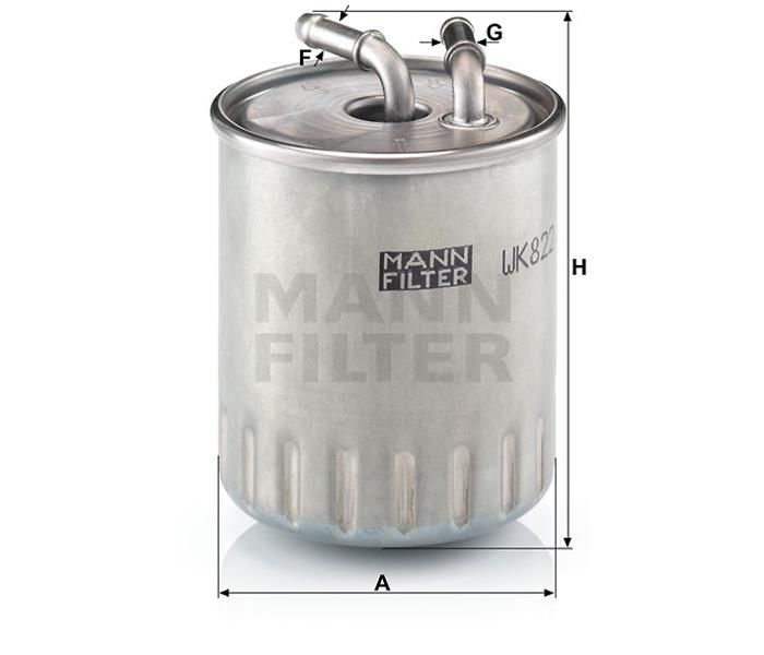 YAKIT FILTRESI MERCEDES OM628 W211 W220 W163 W463-MANN WK822.3-A6280920101
