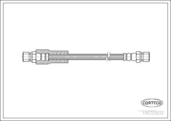 FREN HORTUMU ON MERCEDES G-CLASS W460 W461 W463-CORTECO 19032832-A4604205048