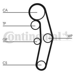 CT1028WP4 Timing Belt Kit Water Pump-CONTITECH
