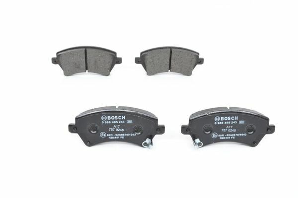 ÖN BALATA COROLLA 1.4-1.6-1.4VVTİ-1.6VVTİ-1.8 VVTİ 02-07 1.4 D4D 04-07 2.0D4D 02-07-BOSCH 0986495243-0446502061-0446502130-WVA23766