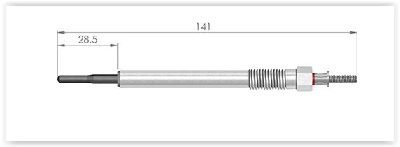 KIZDIRMA BUJİ VOLVO C30D C70D S40 S60 24D S80 2.4D D3 D5 V50 V60 XC90 XC60 XC70 İX55 3.0CRDI-ET1GERMANY-8653880