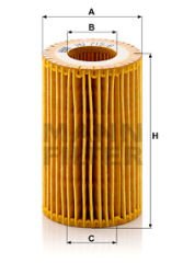 YAG FILTRESI MERCEDES SLK-CLASS M113 R171 55 AMG 04 11-MANN HU715.6X-A0001802809