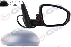 DIŞ DİKİZ AYNASI SAĞ MEGANE 15 ELEKTRİKLİ ISITMALI KATLANIR SİNYALLİ SENSÖRLÜ ASTARLI KONVEKS VM-6142EBFPSR-GVA-963012196R