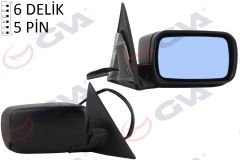DIŞ DİKİZ AYNASI SAĞ 3 E46 98 ELEKTRİKLİ ISITMALI ASTARLI ASFERİK-GVA 1099351-51168238376-51168245128
