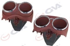 BARDAKLIK ORTA KONSOL KIRMIZI KROM MERCEDES CLS C219 06-2011-GVA 9103658-A2196800414