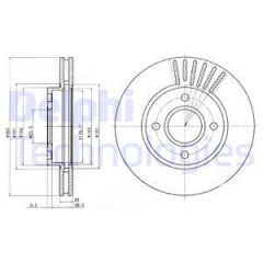 ÖN FREN AYNASI MONDEO II 93-96 III 96-00 SCORPIO 95-98 1.6 16V-1.8-2.0İ 16V 260X24X4DLXHAVALI ÇİFTLİ PAKET-DELPHI BG2699-93BX1125AC-1514233-1757848-4056029