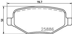 ARKA DİSK FREN BALATASI FORD EXPLORER 3.5 01/11-VALEO-DG132M007CA-DG1Z2200D-EG132M007AA