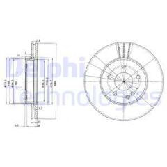 FREN DISKI ON MERCEDES C-CLASS W202 S202-DELPHI BG2768-A2024210912