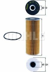 YAG FILTRESI MERCEDES M104 W202 C208 W124 W163 W140-MAHLE OX133D-A1041800109