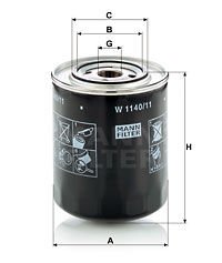 YAĞ FİLTRESİ VALTRA N SERIES N123 11-MANN W1140.11-6219784M1-V836667235