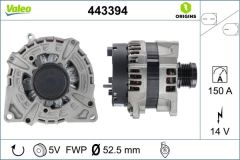ALTERNATOR 14V 150A MERCEDES W176 W246 C117 X156-VALEO 443394-A0009061903