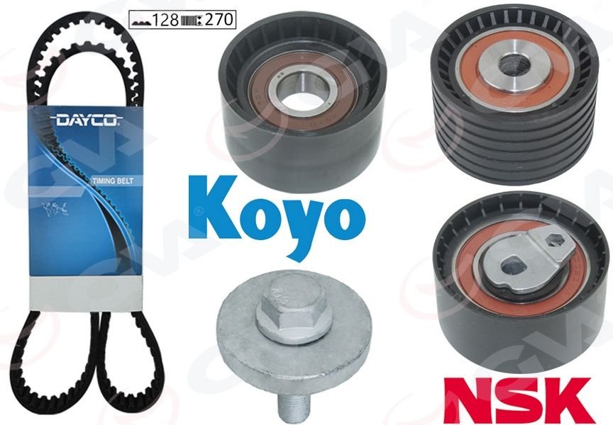 EKSANTRİK GERGİ KİTİ 128x270 LAGUNA 98-01 -MEGANE 99 -SCENIC 00-03 -ESPACE III 1.8-2.0 16V K025507XS-GVA 59T1820D-7701472292-7701473053-7701476674