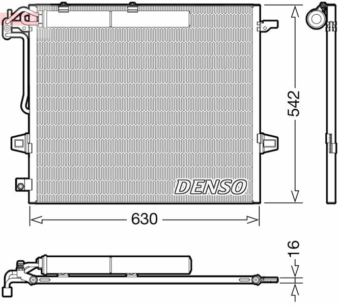 KLIMA RADYATORU MERCEDES X164 W164 W251-DENSO DCN17057-A2515000054