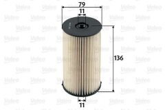 YAKIT FİLTRESİ CADDY III-PASSAT-TOURAN-LEON-OCTAVIA-TOLEDO III 1.6TDI-1.9TDI-2.0TDI-VALEO 587904-3C0127177-3C0127434