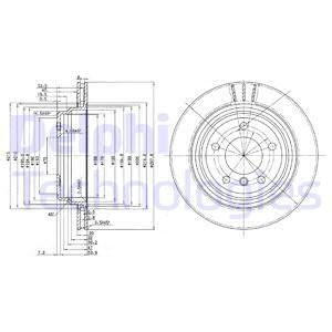 FREN DISKI ARKA HAVALI BMW E39 96 03-DELPHI BG3042-34216767060