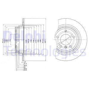 FREN DISKI ARKA BMW E39 96 03-DELPHI BG3044-34216767049