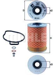 YAG FILTRESI BMW E36 M41-MAHLE-11422245339