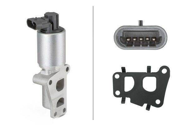 EGR VALFİ ASTRA G-H-ZAFIRA A-MERIVA A-VECTRA C 1.6 16V Z16XEP-Z16XE1 5 PİN-OVAL SOKET-HELLA 6NU010171441-24445720-58 51 586