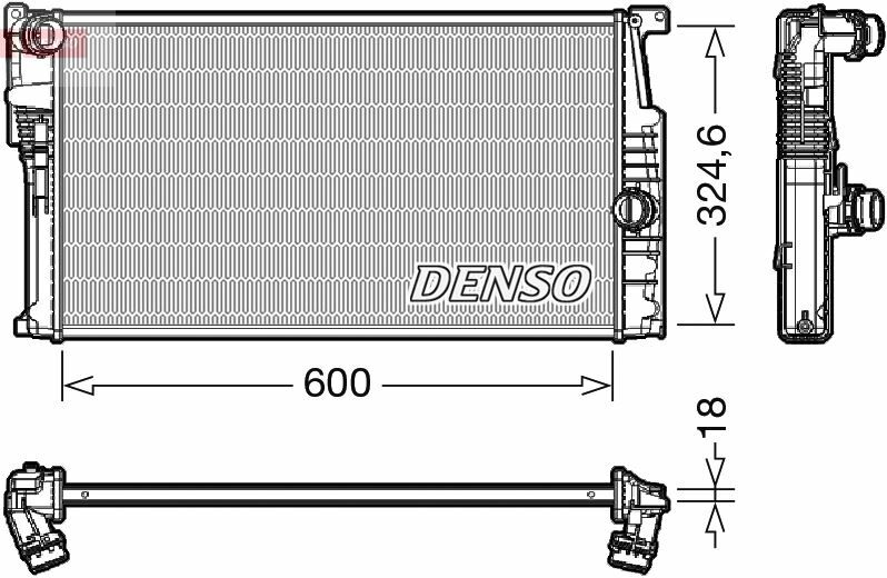 MOTOR SU RADYATORU BMW N13 N47 N B37 B47 F20 F30 F32 F34 I3-DENSO DRM05017-17117600511