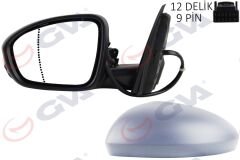 DIŞ DİKİZ AYNASI SOL MEGANE 15 ELEKTRİKLİ ISITMALI KATLANIR SİNYALLİ ASTARLI ASFERİK VM-6142EBFPAL-GVA 1011441-963027851R