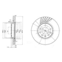 ÖN FREN AYNASI VECTRA B 96 02 SAAB 9-2/9-3 93 03 288x25x7DLxHAVALI 32025723-569357-93182306-DELPHI BG3142-569056-90512029-569009-93182284