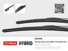 SİLECEK SÜPÜRGESİ 600/400MM MUZ TİPİ İ20 01/09 SKYWELL ET-5 10-20 HYUNDAI I10 AC3 09-19 TOYOTA YARIS CROSS MXP 09-20-SILBAK SH2416-UNIVERSAL