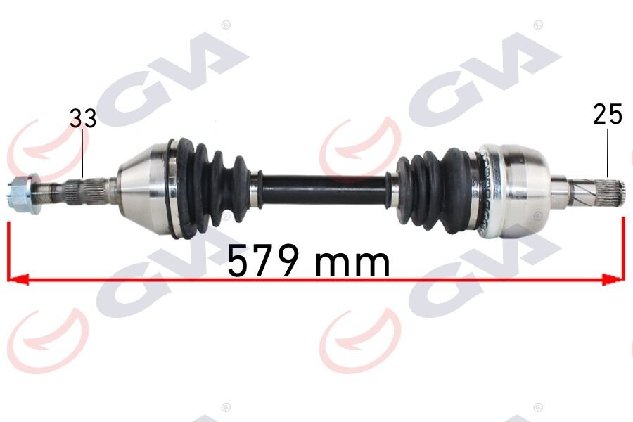 KOMPLE AKS SOL OPEL ASTRA H 1.9 DTL 04-14 -ZAFIRA B 05-15 579mm-GVA 4490013-374802-13245912