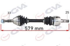 KOMPLE AKS SOL OPEL ASTRA H 1.9 DTL 04-14 -ZAFIRA B 05-15 579mm-GVA 4490013-374802-13245912