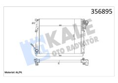 SU RADYATÖRÜ RENAULT TRAFIC II-OPEL VIVARO-NISSAN PRIMASTAR 2.0DCI-CDTI 06 MT MEKANİK 562x470x24 93854164-KALE 356895-8200411166-2140000Q0C-4416948