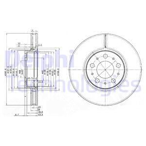 ÖN FREN AYNASI VOLVO S60 00-10 S80 98-06 V70 97-07 XC70 00-07 285x5DL KÜÇÜK TİP 31400739-946133-DELPHI BG3513-272403-31262706