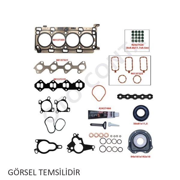 MOTOR TAKIM CONTASI KEÇELİ SKC Lİ SUBAP LASTİKLİ P301-C-ELYSEE-C4 1.2 VTI HMY-EB2M-HMZ-EB2F-OTOCONTA 41703002-41703002