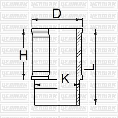 MOTOR GÖMLEĞİ PARTNER-P106-P306-P307 1.4-P P206 1.6-TU3 75.00 ÇAP STD-YENMAK-7700585457