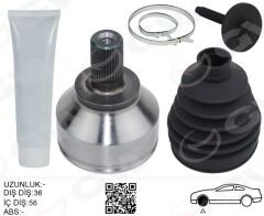 ÖN AKS KAFASI DIŞ SAĞ-SOL FOCUS II 03 11 C MAX 2.0TDCI 03 10 VOLVO S40 II 07 10 V50 07 10 T5-GVA 4435005K-3M513A328DB-3M513A327DA-36000561