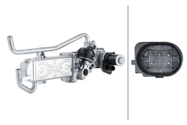 EGR VALFİ SOGUTUCULU POLO-CORDOBA-FABIA-A1 1.2 TDI 2010 CFWA-HELLA 6NU358167011-03P131512B-03P131512C-03P131512D