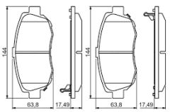 ÖN BALATA PAJERO 3.2 3.8 07 10 LAND CRUISER J12 3.0D-4D 4.0 01/03 10-BLUEPRINT ADT342142-0446560270-0446535290-WVA24024