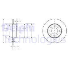 ÖN FREN AYNASI CORSA C 1.0-1.2 16V 01 11 240x11x4DL DOLU-DELPHI BG3567-569020-9195981-9127965