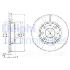 ÖN FREN AYNASI CORSA C 1.0-1.2 16V 01 11 ABS Lİ 240x20x4DLxHAVALI-DELPHI BG3568-95526649-569021-9195985-9127966