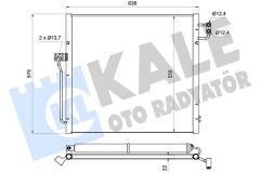 KLIMA RADYATORU MERCEDES W166 X166 C292-KALE 361345-A0995000002