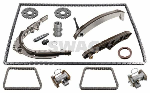 EKSANTRIK ZINCIR SETI ALT UST KOMPLE BMW M62 E31 E38 E39 E53 FEBI 178830-SWAG 33104710-11311741746S2