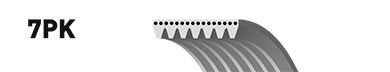 KANALLI KAYIŞ FORD TRANSIT 300 330 350 403 460 2.4TDCI 16V 2.4TDCI 20V 3.2TDCI 06 2843 K 7-HUTCHINSON 7PK2843-1372764-6C1Q6C301HB