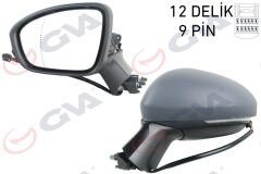 DIŞ DİKİZ AYNASI SOL ELEKTRİKLİ ISITMALI SİNYALLİ KATLANIR ASTARLI ASFERİK CLIO V 19- 12H9P-GVA-963027553R-963737470R-963668339R