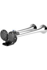 İKİ BORULU-DÜZ SES 12V KROM BORULU-SEGER 82AH12.000.02