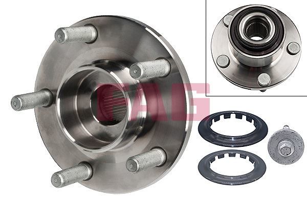 ÖN TEKER PORYASI VOLVO C30-S40 II 06-12 V50 04-10 ABS Lİ 5 BİJON Dış çap 131.3mm / Dış çap1 78mm / Genişlik 82.1mm-FAG 713660440-30730828-30666130-30666605