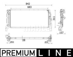 MOTOR SU RADYATORU BMW F48 15 F39 18 20 MINI F57 15 PREMIUM LINE-MAHLE CR2201000P-17118645799